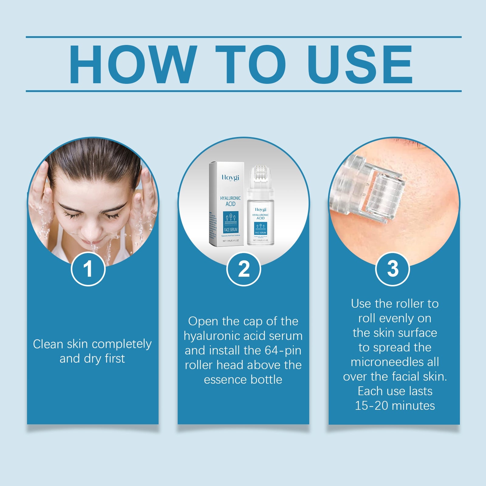 Hyaluronic Acid Face Serum Hydrating Radiance Pore Care