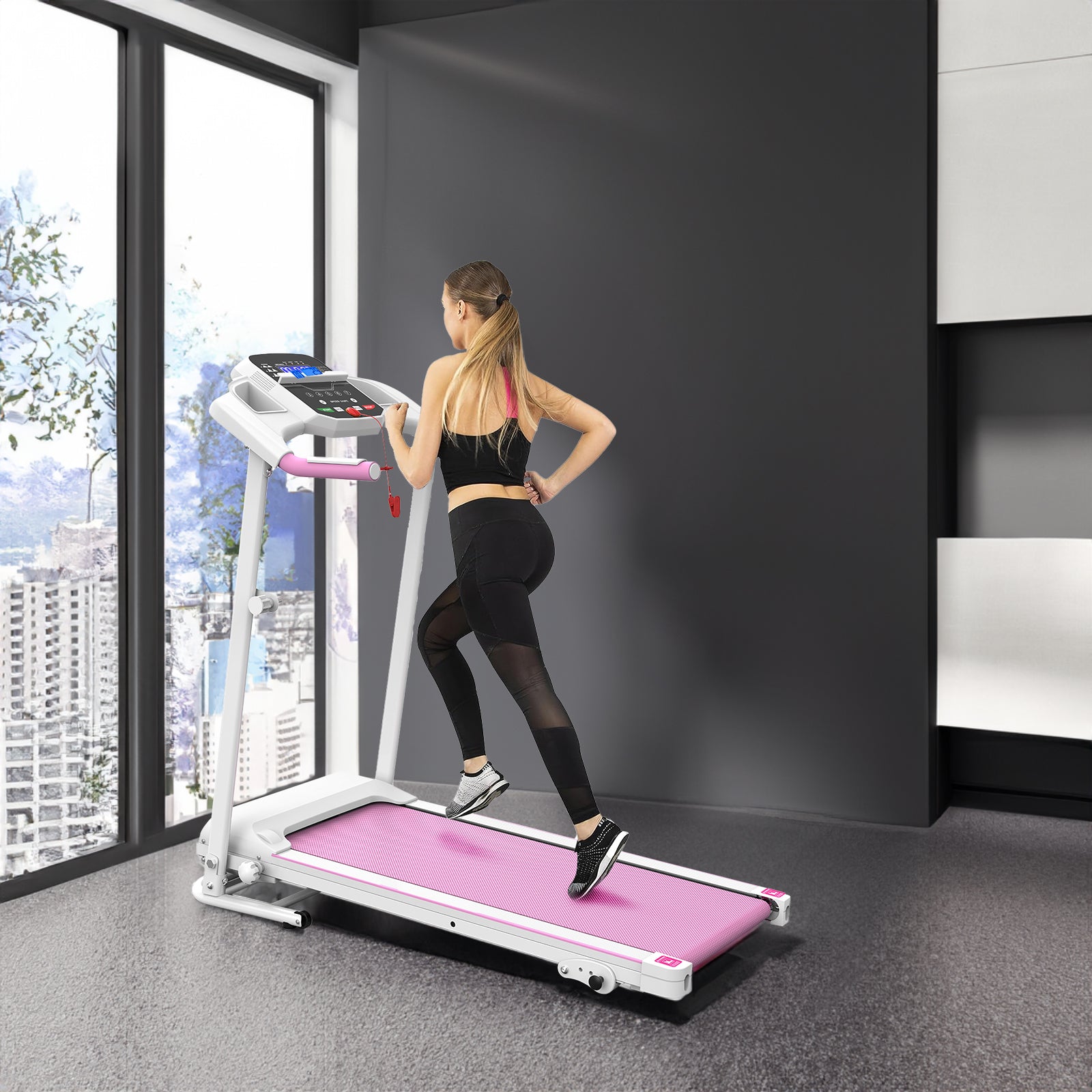 2.5HP Foldable Electric Treadmill Home Running Walking Machine