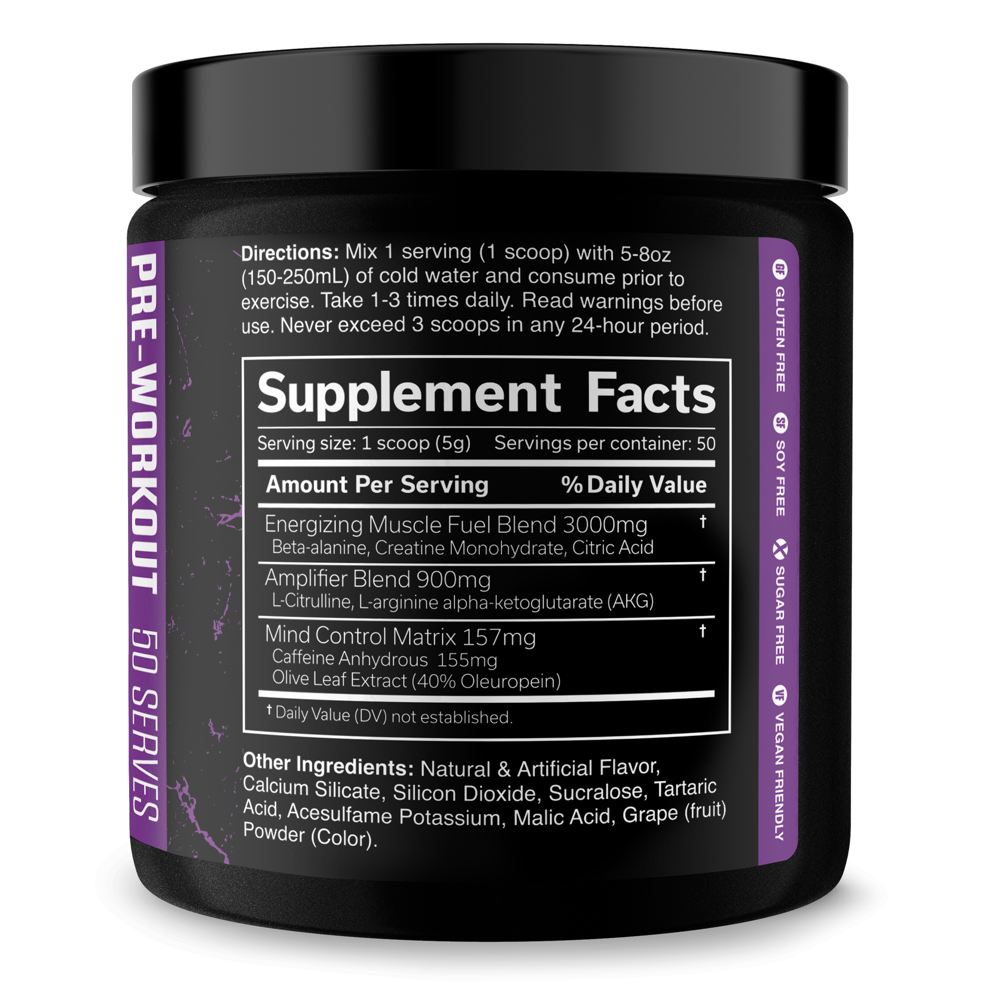 Pre-Workout Energy Performance Formula Powder
