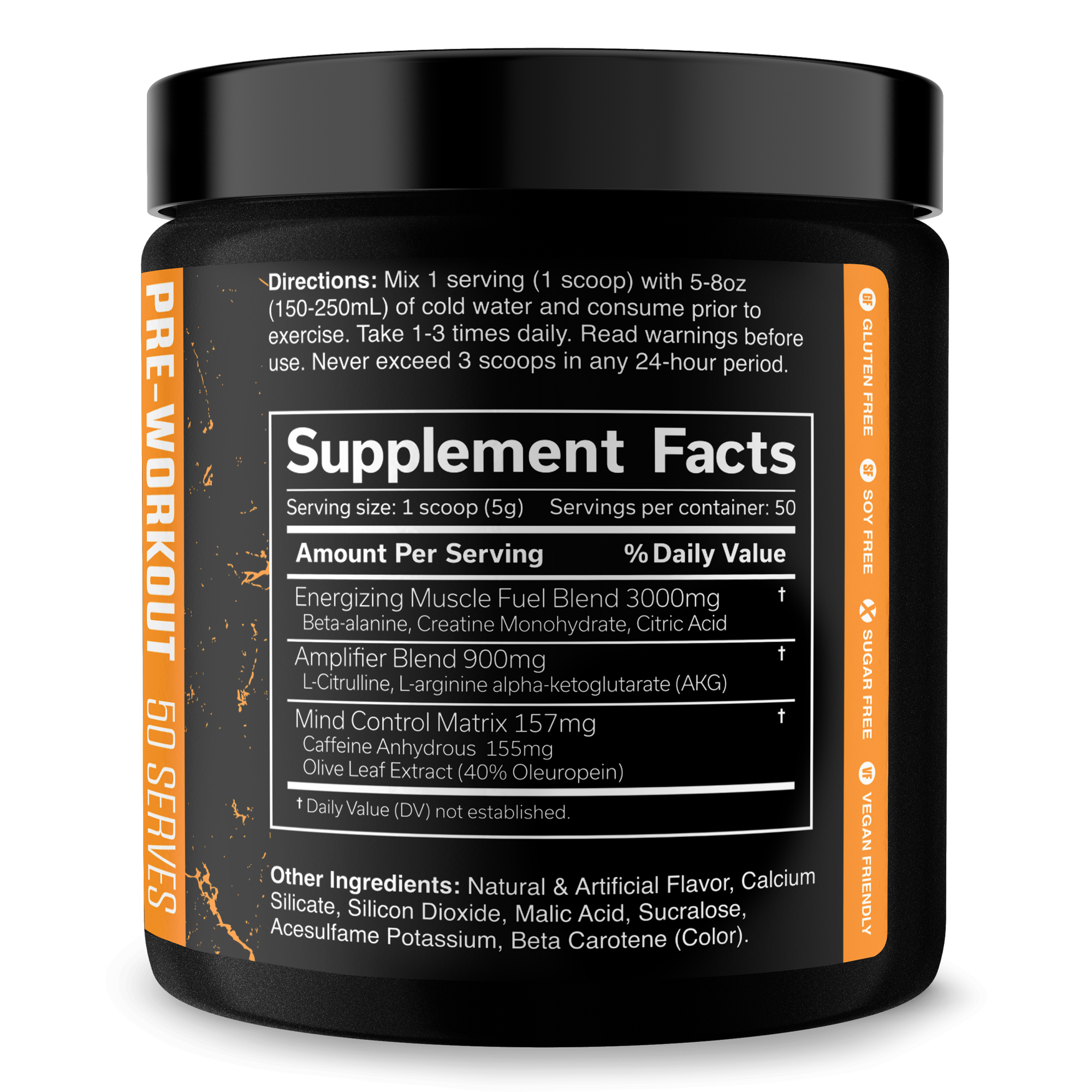 Pre-Workout Energy Performance Formula Powder