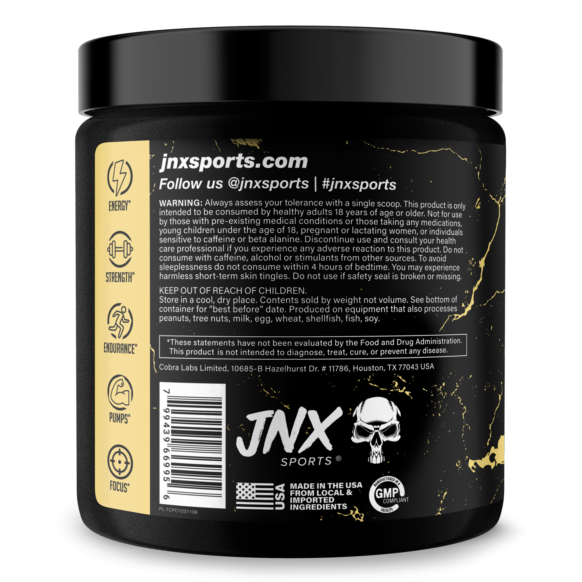 Pre-Workout Energy Performance Formula Powder