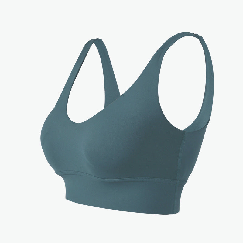 Women's High-Impact Sports Bra Open-Back Yoga Fitness Top