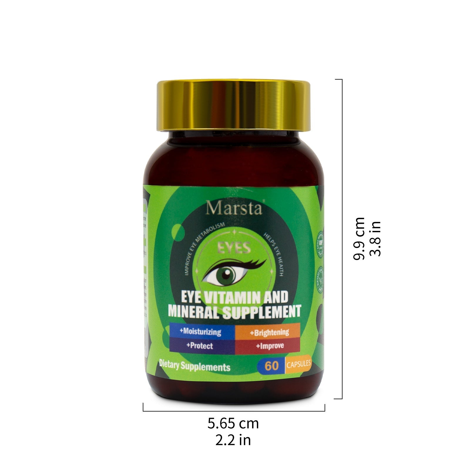 Lutein Eye Vitamin and Mineral Supplement Capsules Daily