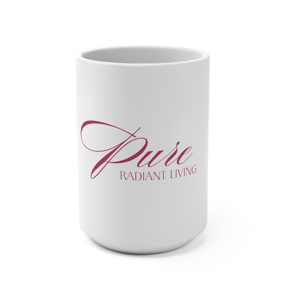 Mug — "Pure Radiant Living" Inspirational Ceramic Coffee Mug