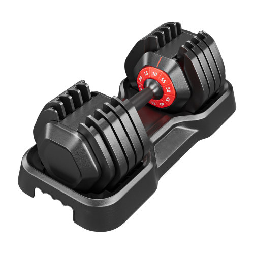 10-in-1 Adjustable Dumbbell Set with Rotating Handle 55lbs