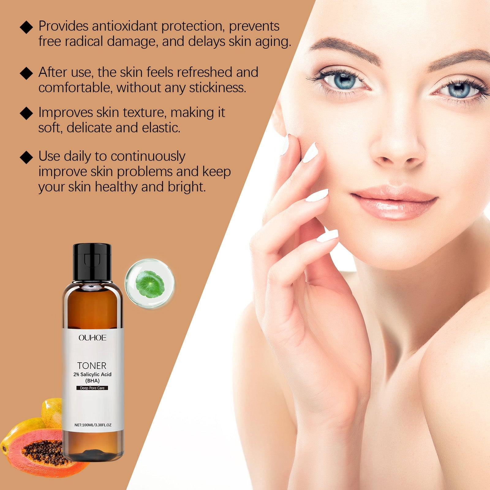 Salicylic Acid Pore Care Hydrating Refreshing Facial Toner