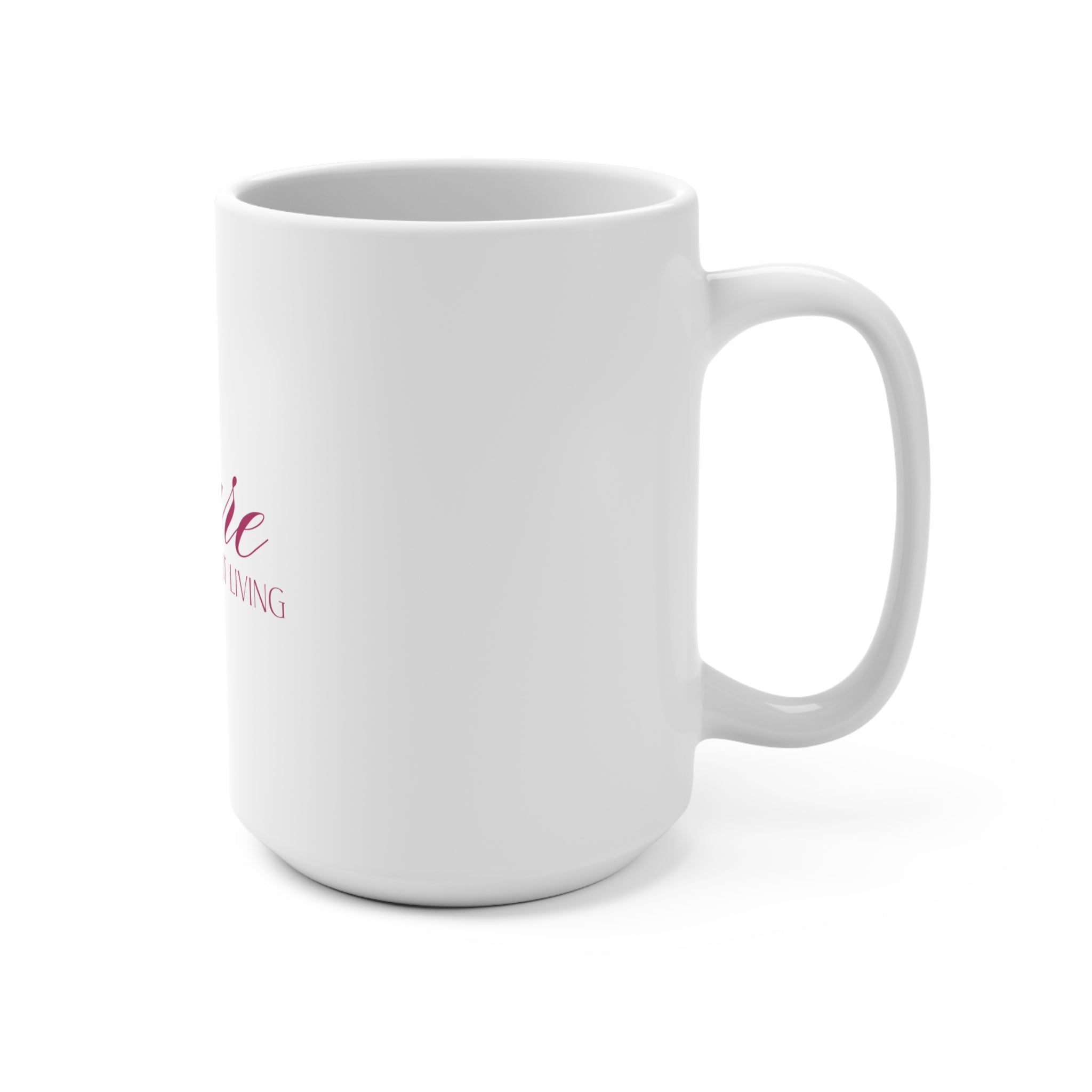 Mug — "Pure Radiant Living" Inspirational Ceramic Coffee Mug