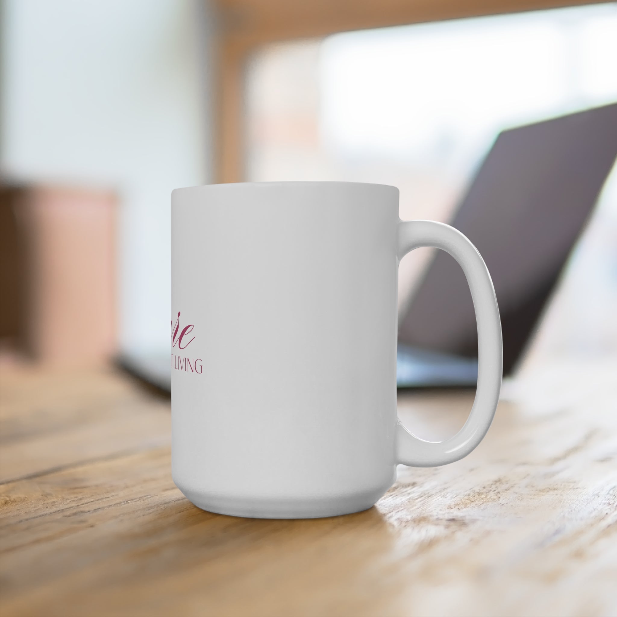Mug — "Pure Radiant Living" Inspirational Ceramic Coffee Mug