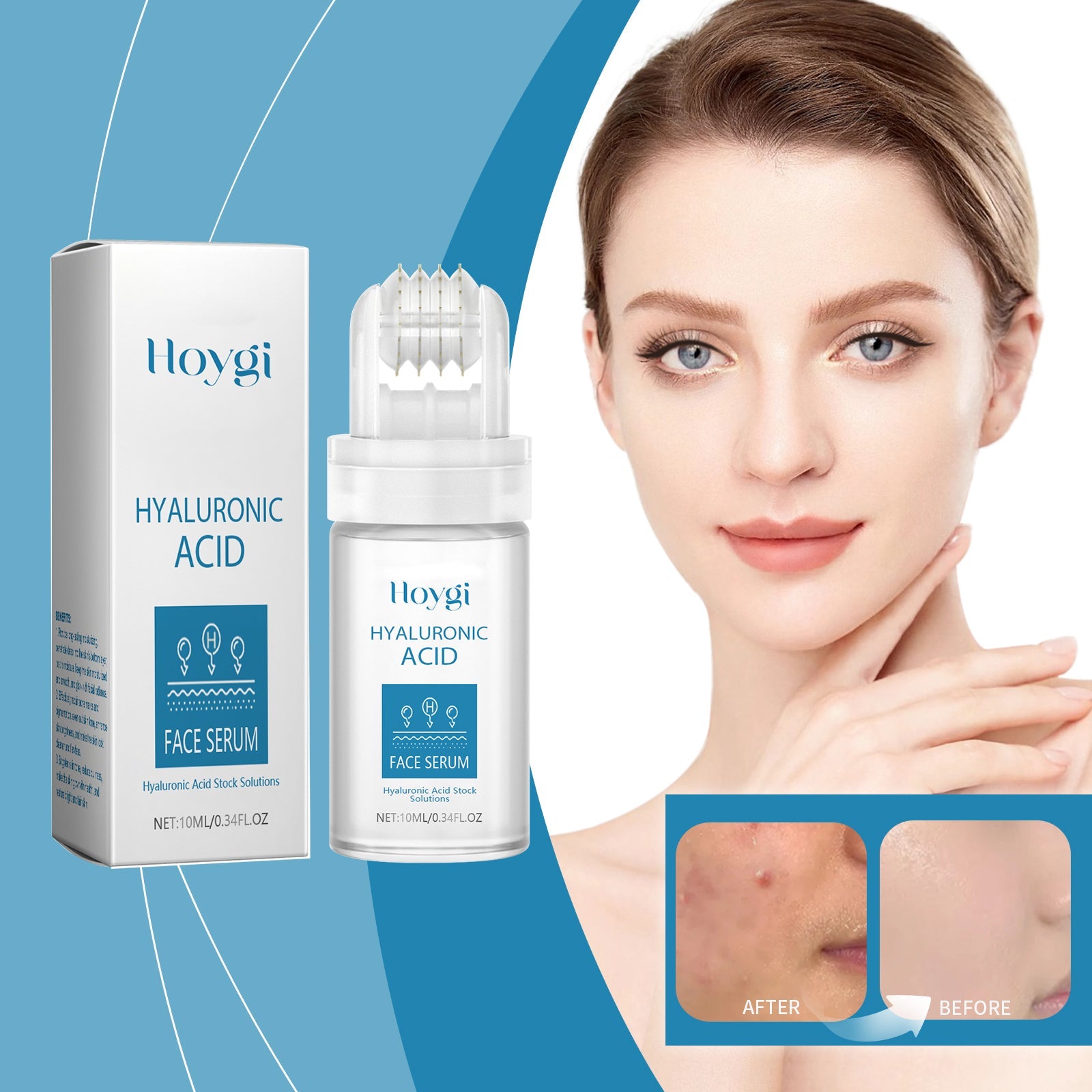 Hyaluronic Acid Face Serum Hydrating Radiance Pore Care