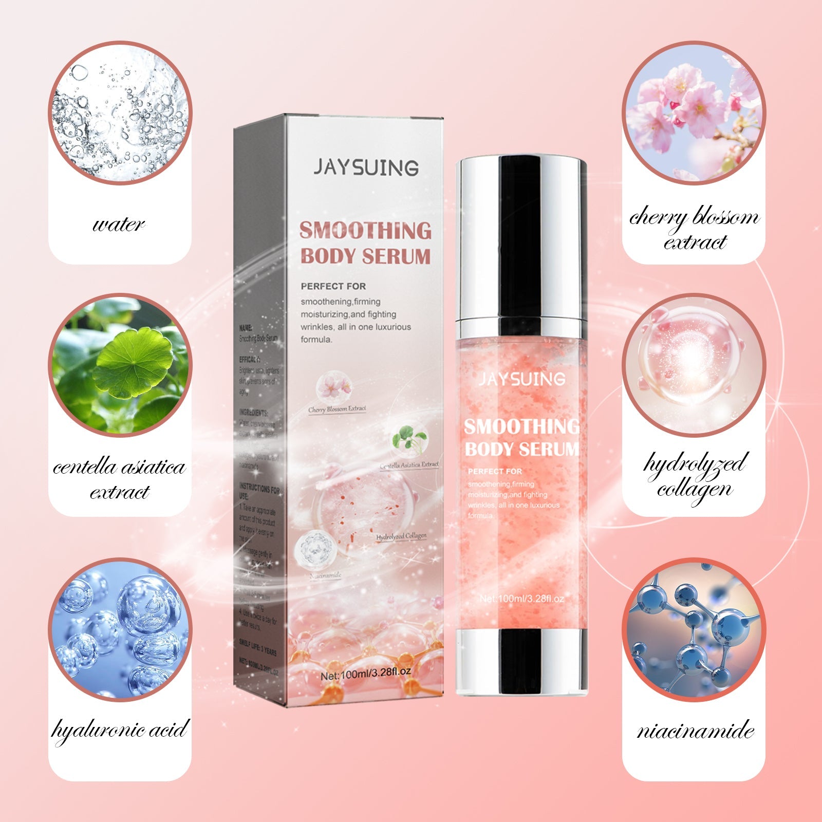 Smoothing Body Serum Hydrating Skin Repair Moisturizing Treatment Daily