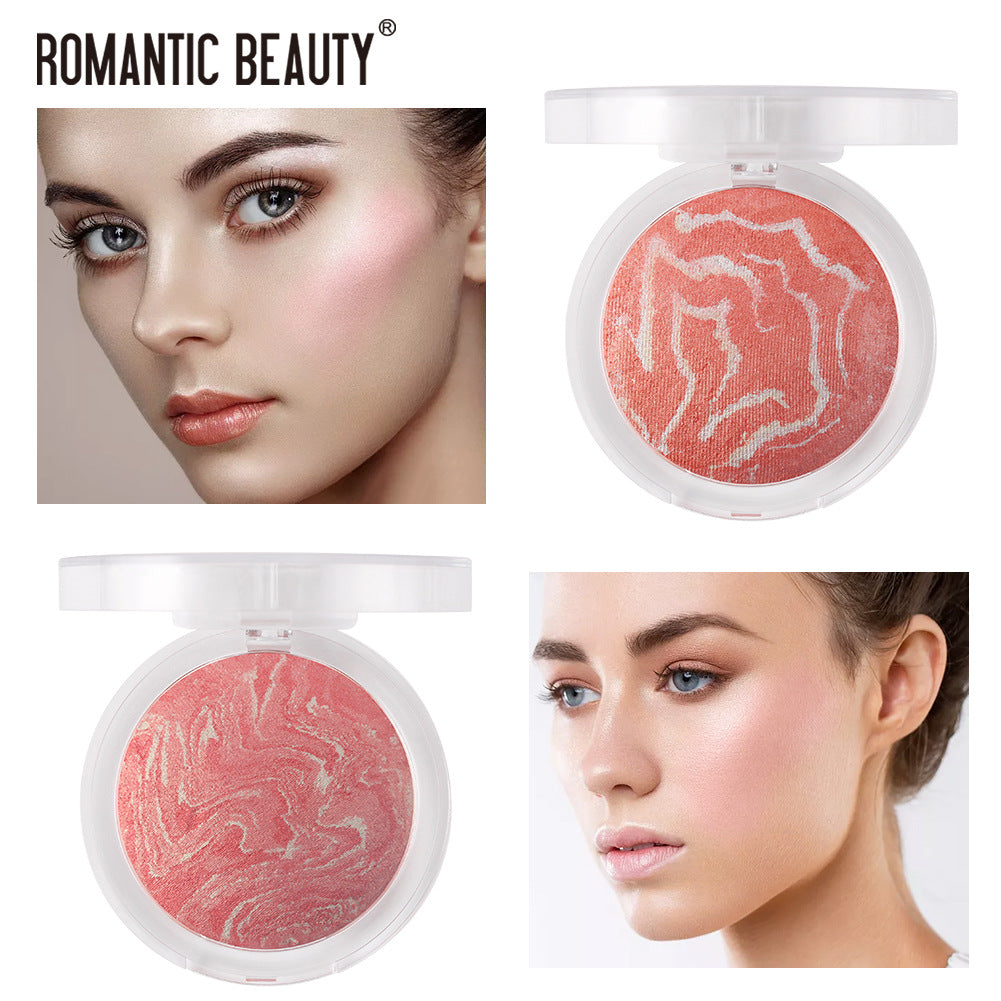 Romantic Beauty Pearl Baked Blush Highlighter Makeup Palette