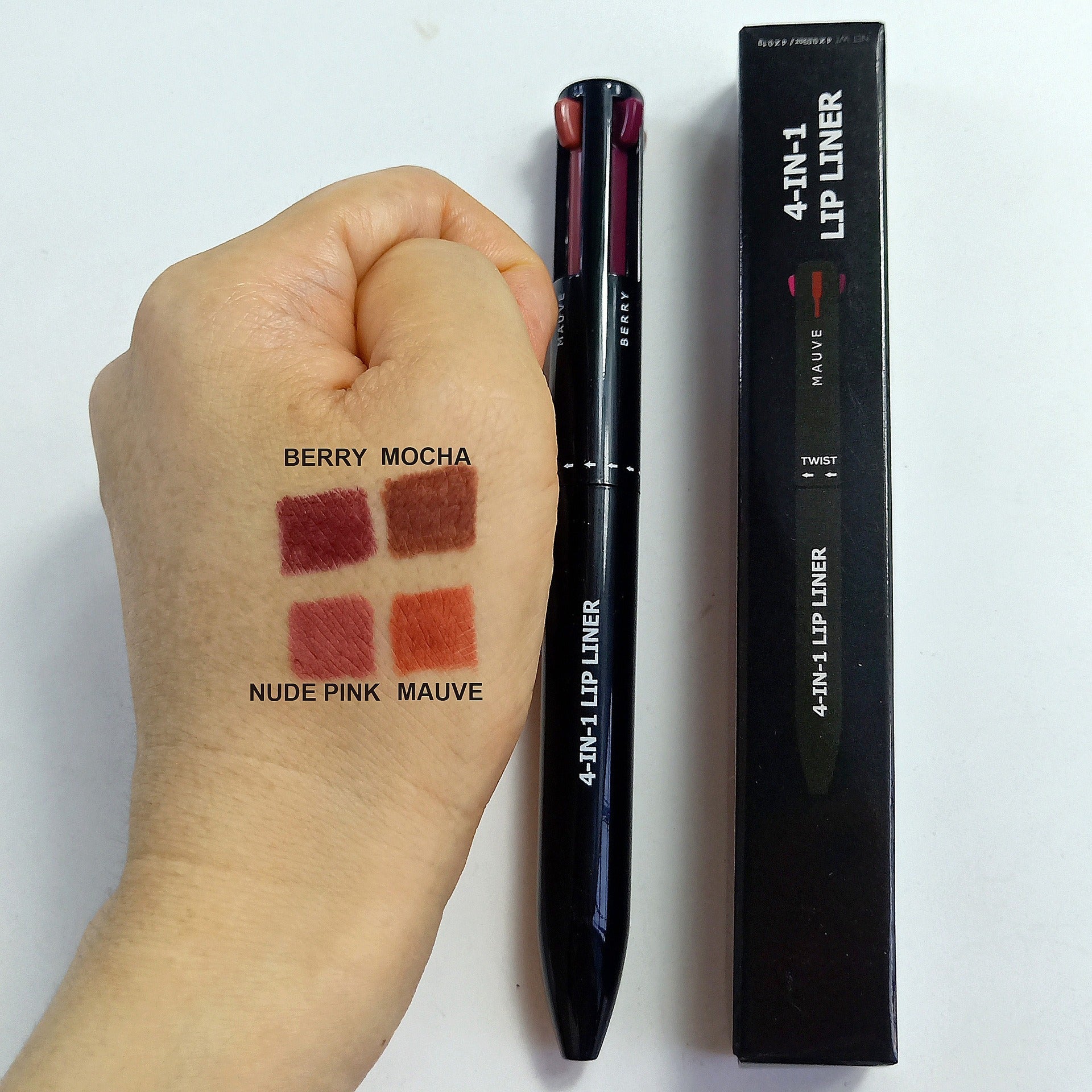 4-in-1 Makeup Pen Four Color Lip Liner Lipstick