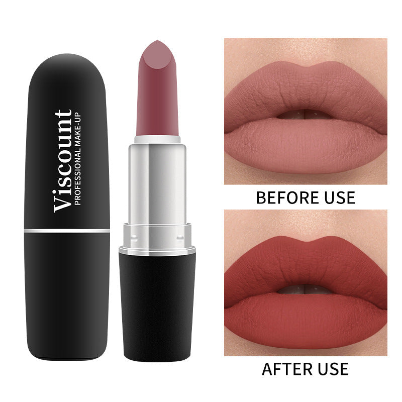 Frosted Matte Moisturizing Lipstick 12-Color Bullet Collection