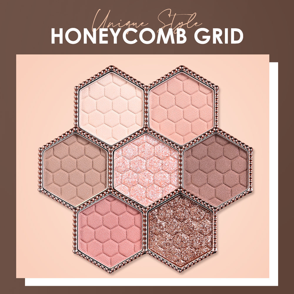 Honeycomb 12-Color Earth Tone Eyeshadow Highlight Palette
