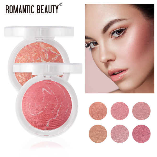 Romantic Beauty Pearl Baked Blush Highlighter Makeup Palette