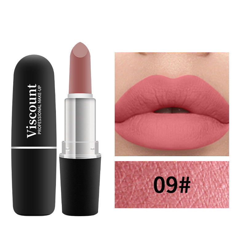 Frosted Matte Moisturizing Lipstick 12-Color Bullet Collection