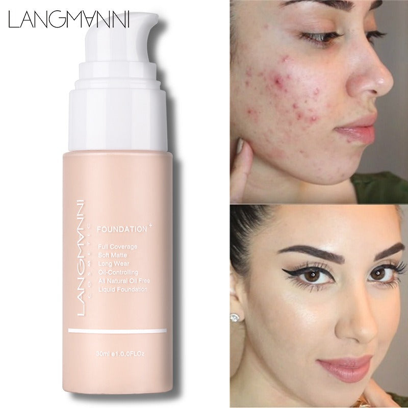 Matte Oil Control Concealer Foundation Long-Lasting Face Makeup