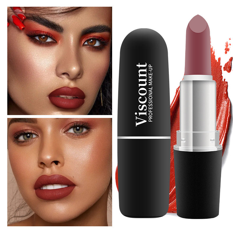 Frosted Matte Moisturizing Lipstick 12-Color Bullet Collection