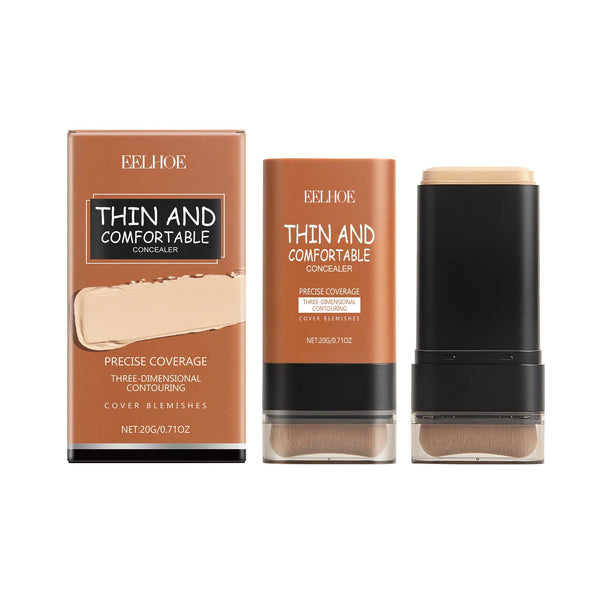 Lightweight Concealer Foundation Stick Natural Long-Lasting Makeup Coverage