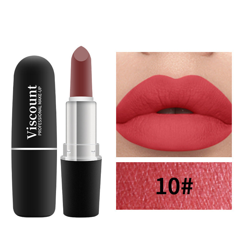 Frosted Matte Moisturizing Lipstick 12-Color Bullet Collection