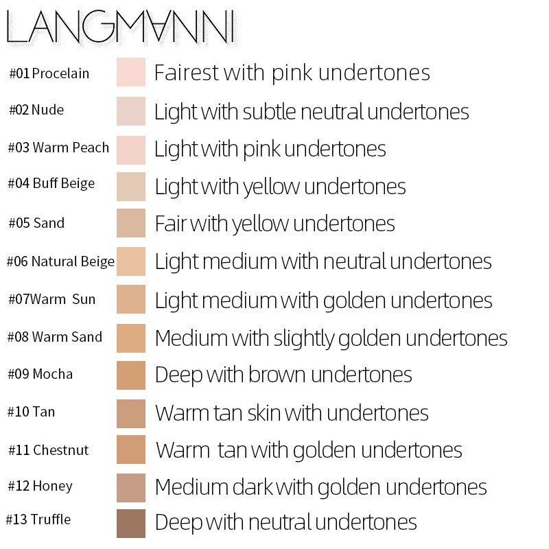 Matte Oil Control Concealer Foundation Long-Lasting Face Makeup