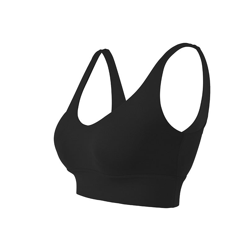 Women's High-Impact Sports Bra Open-Back Yoga Fitness Top