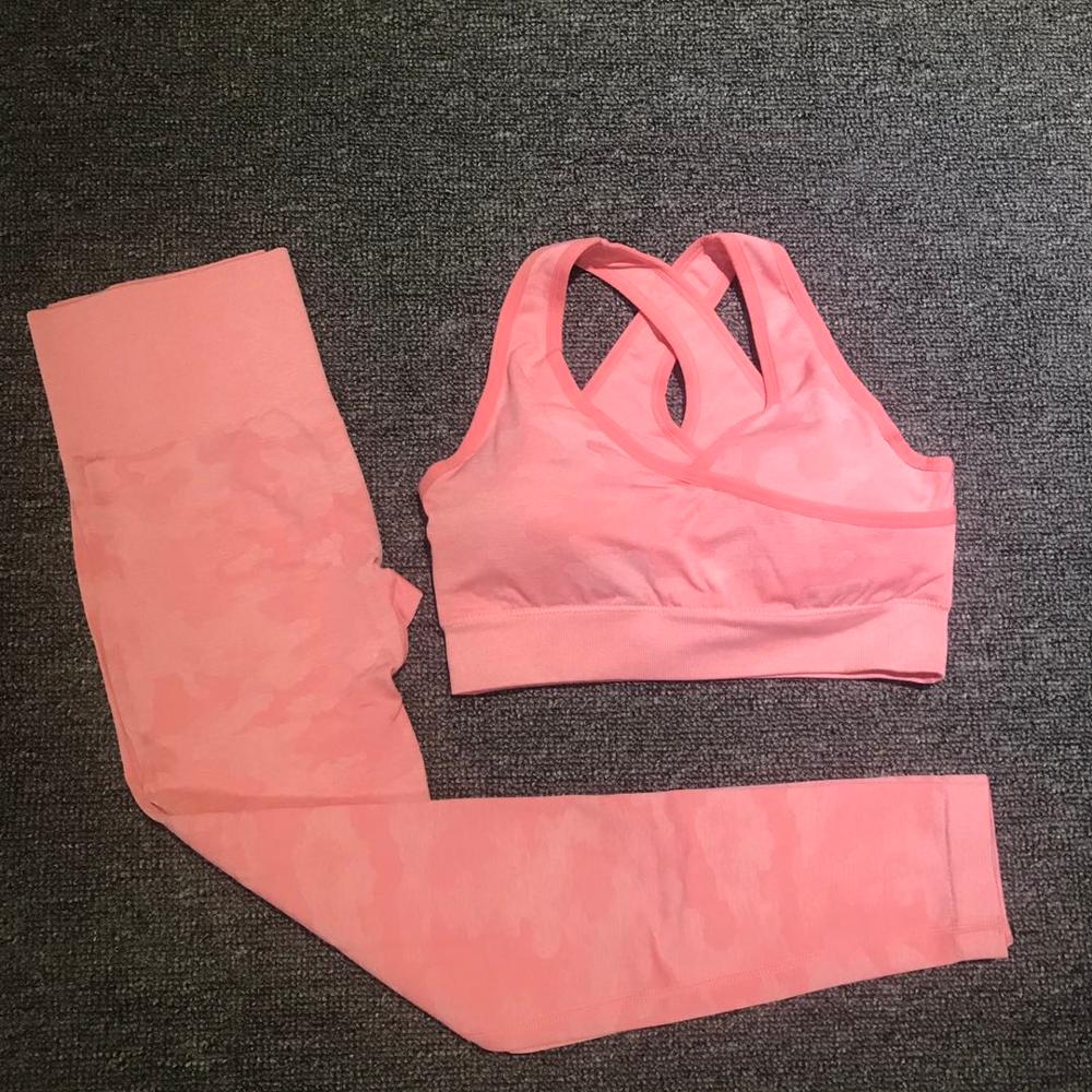 Women's Camouflage Yoga Set Sports Bra Leggings Activewear