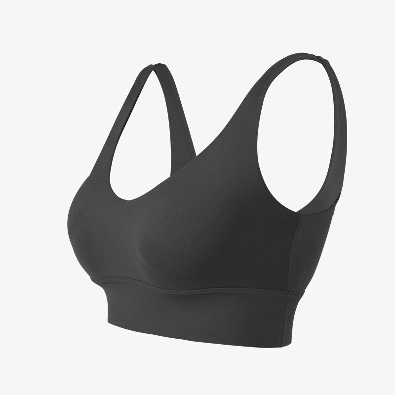 Women's High-Impact Sports Bra Open-Back Yoga Fitness Top