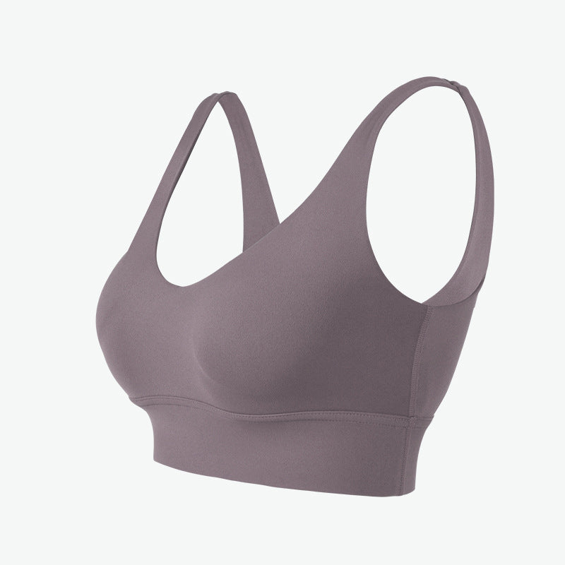 Women's High-Impact Sports Bra Open-Back Yoga Fitness Top