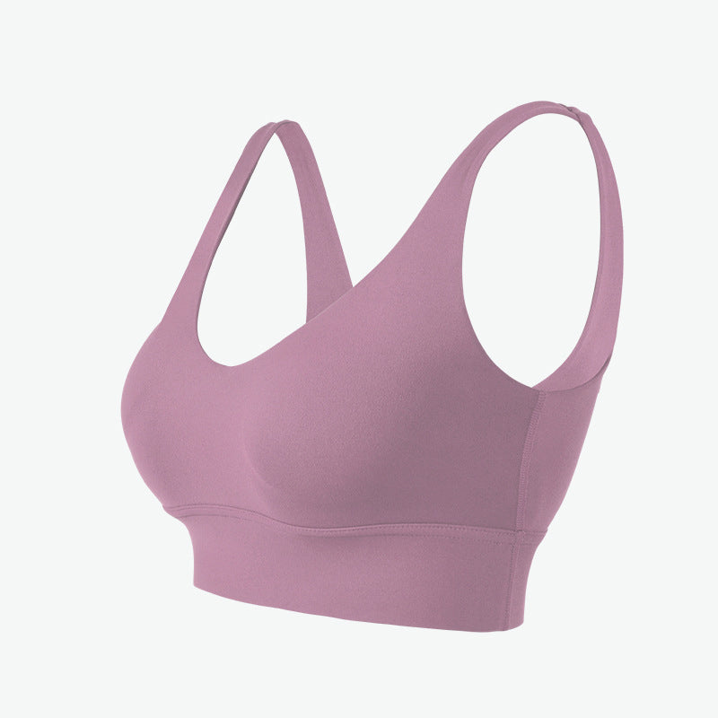 Women's High-Impact Sports Bra Open-Back Yoga Fitness Top