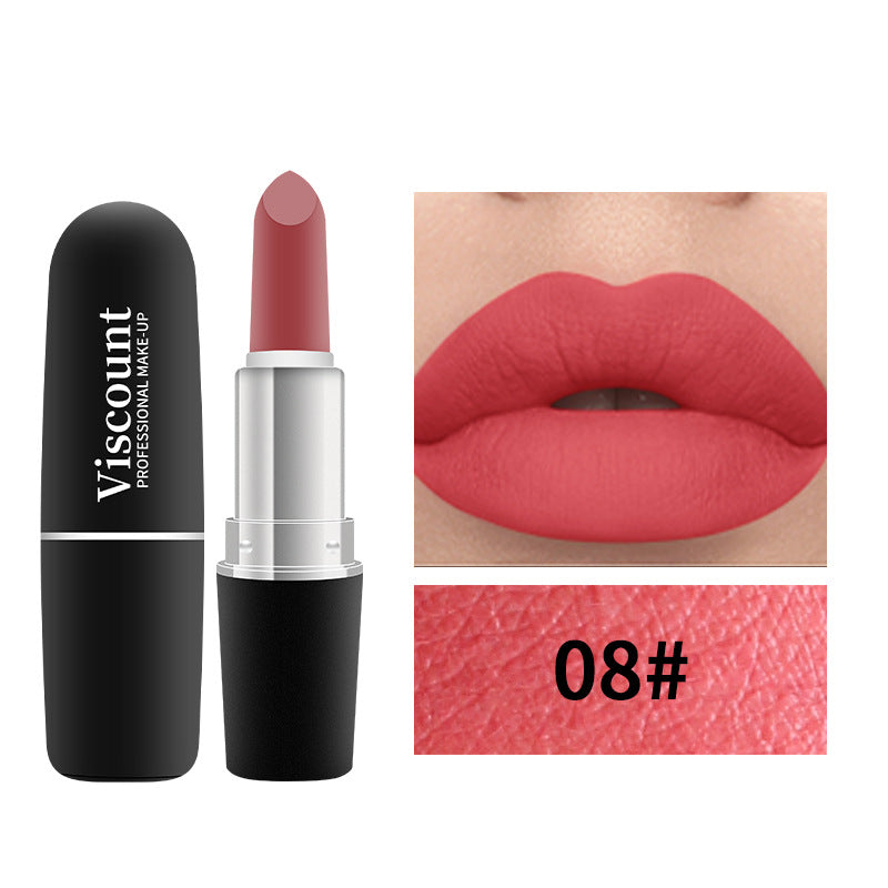Frosted Matte Moisturizing Lipstick 12-Color Bullet Collection