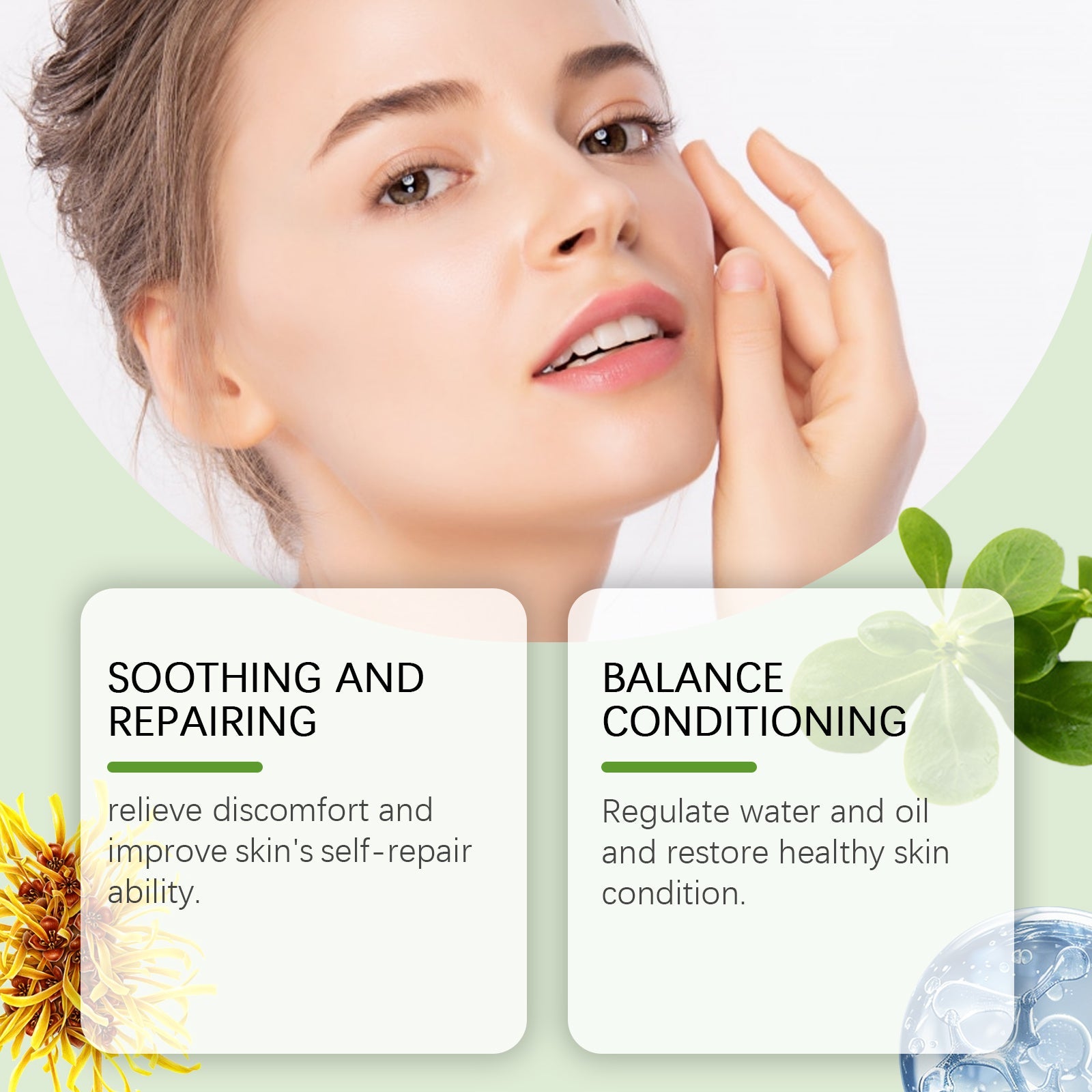 Purslane Soothing Repair Serum Hydrating Redness Relief Formula
