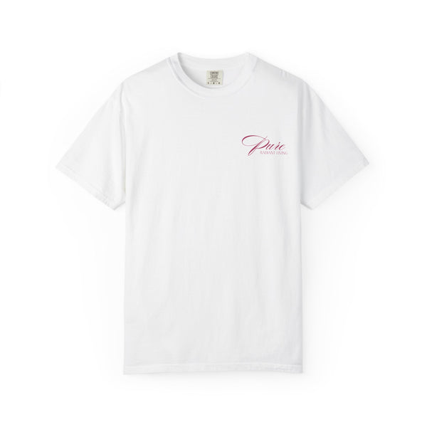 Pure Radiant Living T-Shirt — Minimal Script Logo Tee