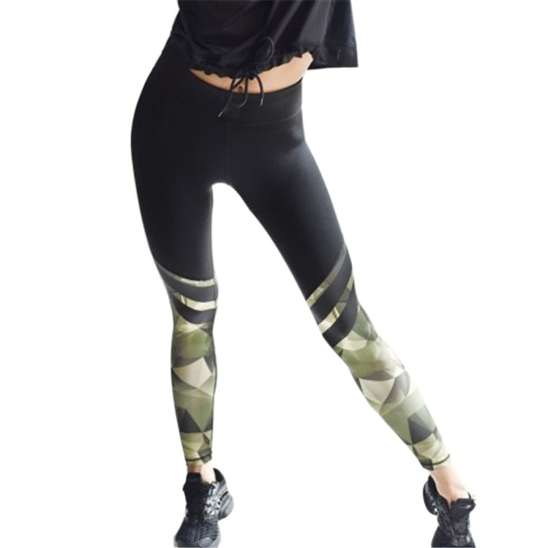 Women's Camouflage Push-Up Fitness Leggings High Waist Activewear