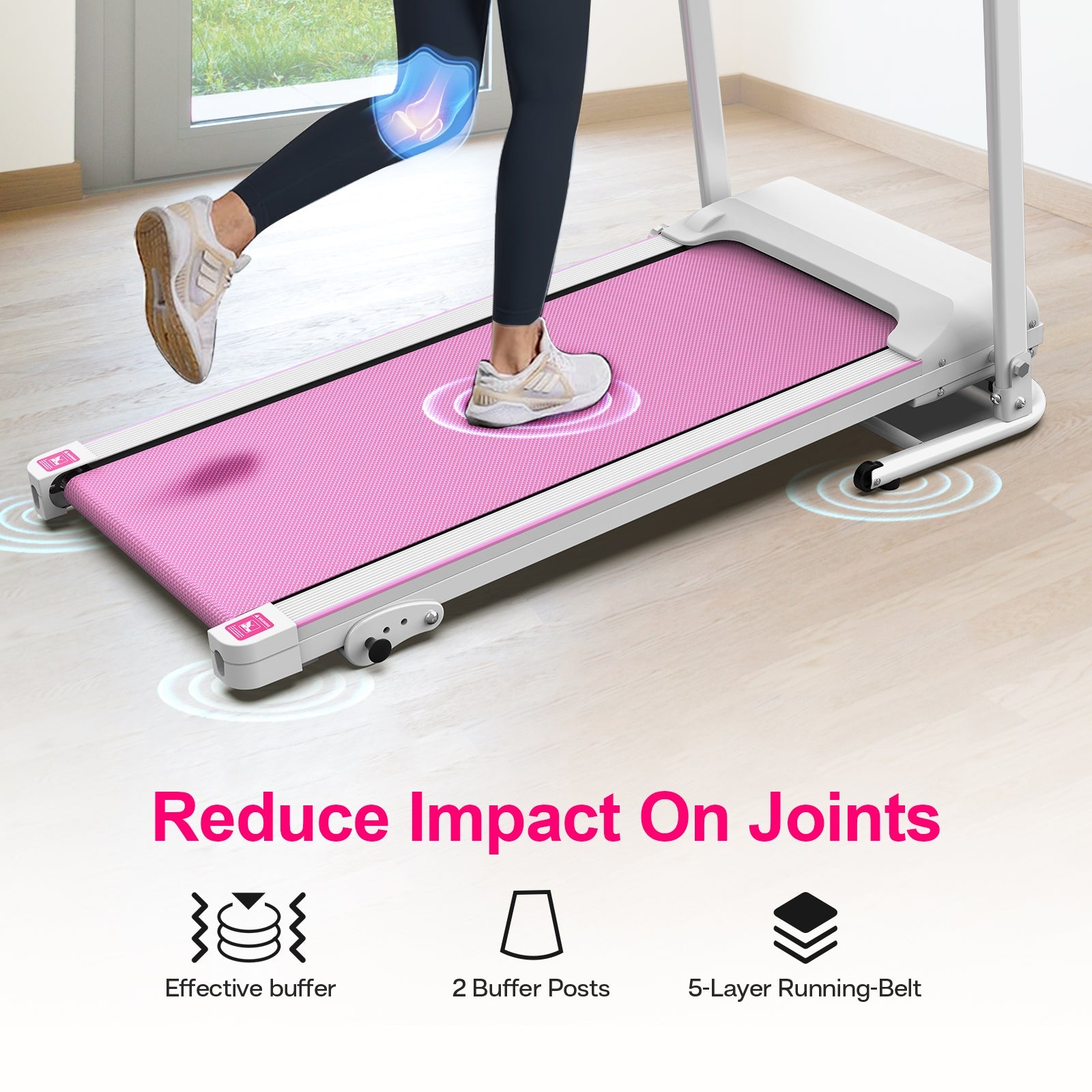 2.5HP Foldable Electric Treadmill Home Running Walking Machine