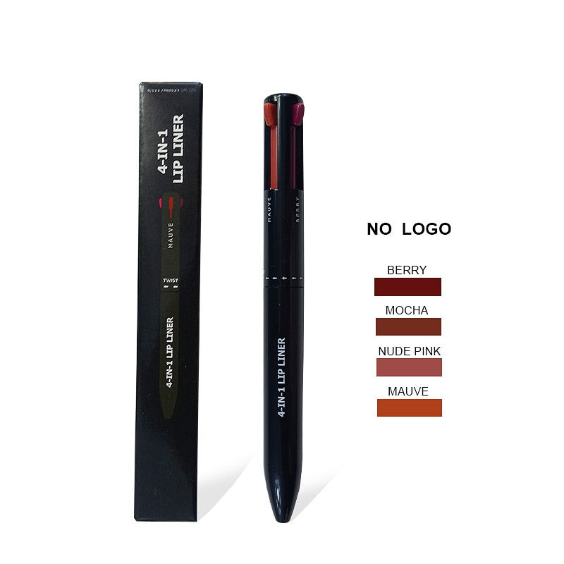4-in-1 Makeup Pen Four Color Lip Liner Lipstick