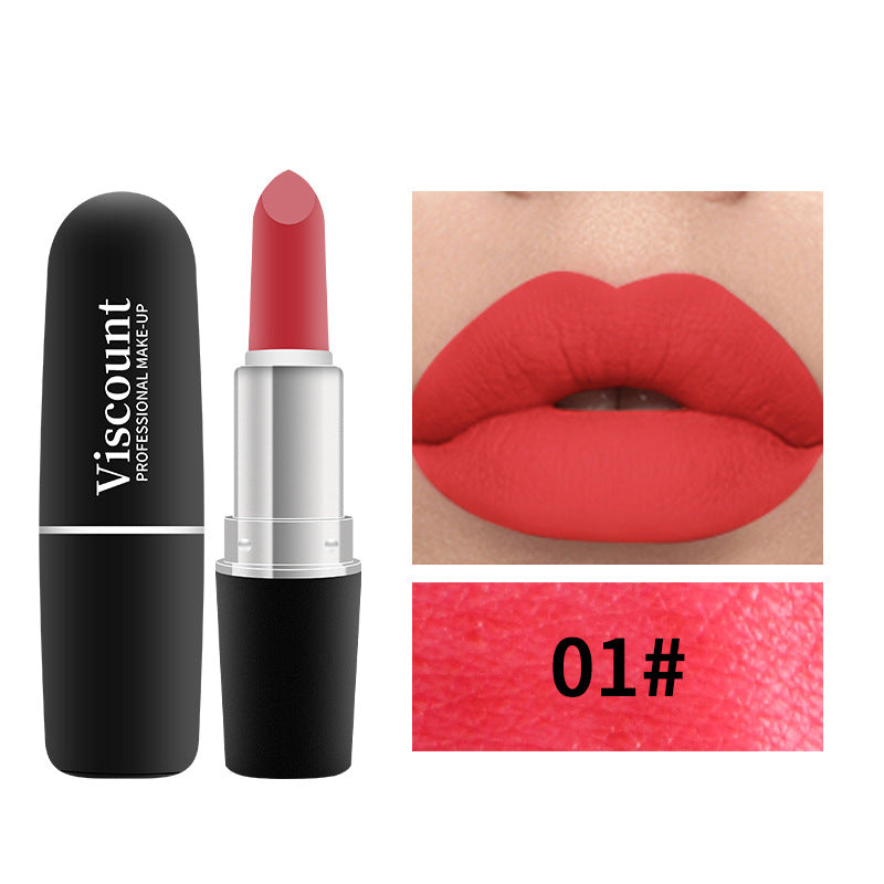 Frosted Matte Moisturizing Lipstick 12-Color Bullet Collection