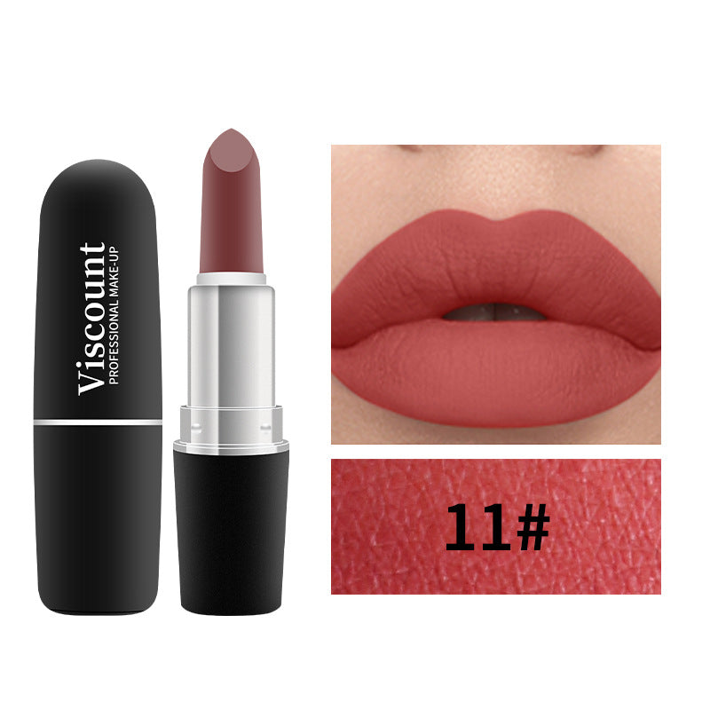 Frosted Matte Moisturizing Lipstick 12-Color Bullet Collection