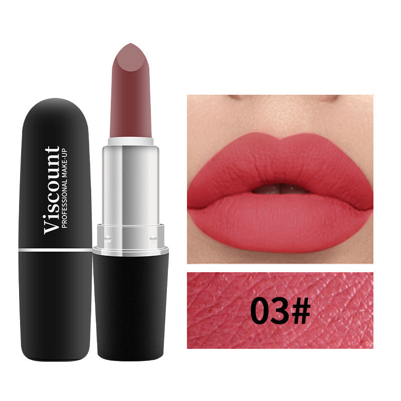 Frosted Matte Moisturizing Lipstick 12-Color Bullet Collection