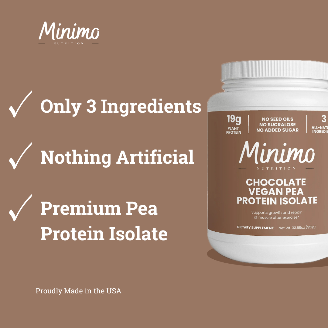 Chocolate Vegan Pea Protein Isolate Powder 2.09 lbs