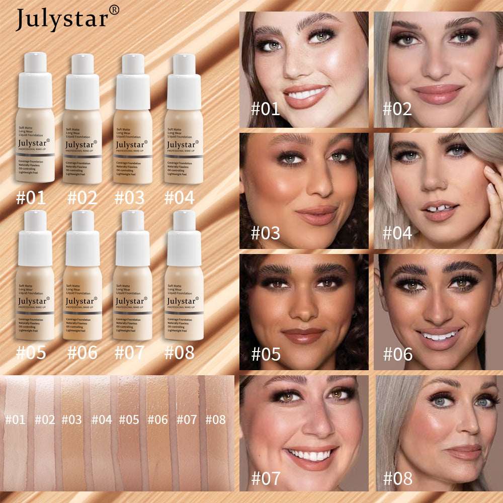 Long-Lasting Moisturizing Oil-Control Liquid BB Cream Foundation