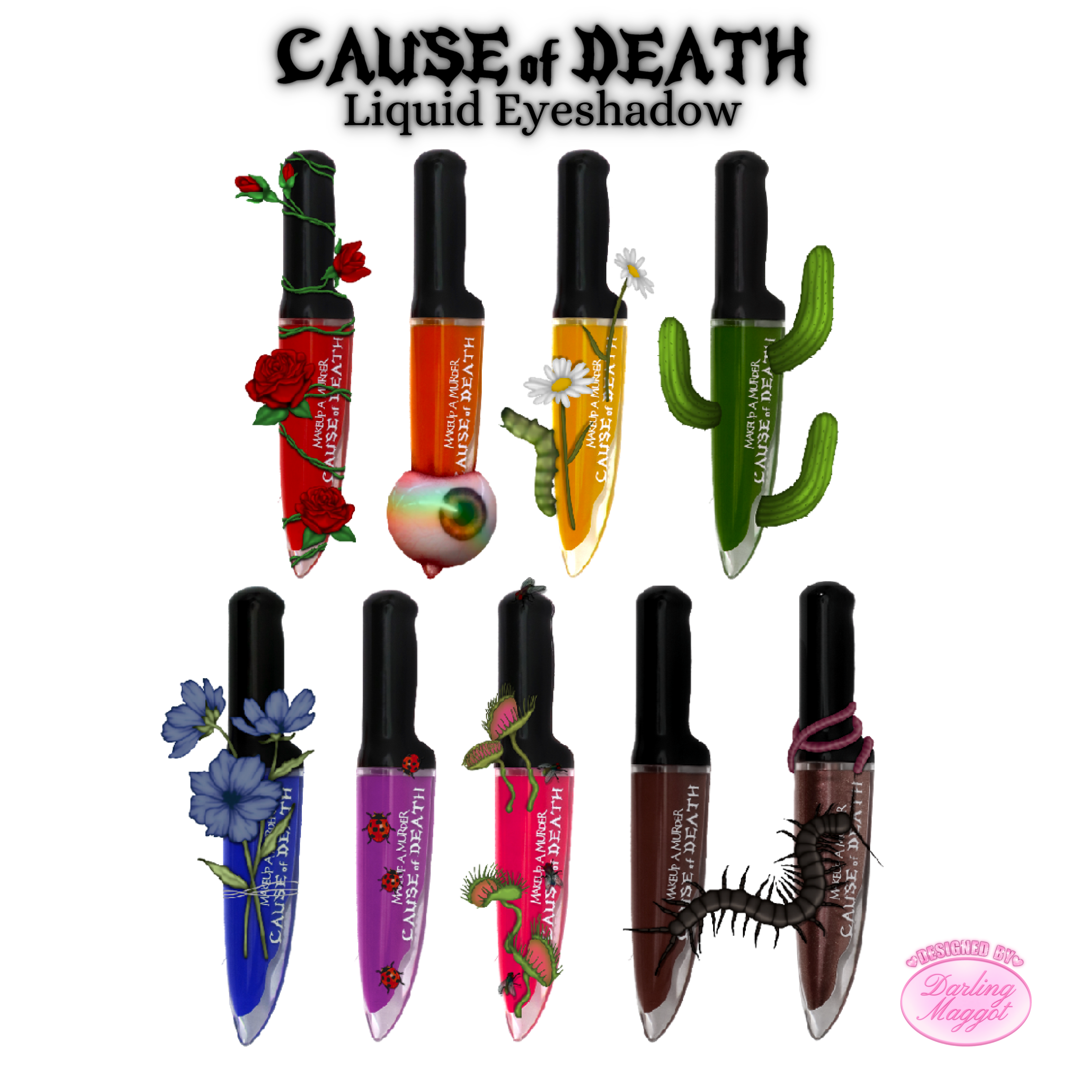 Cause of Death Liquid Eyeshadow Single Color Makeup