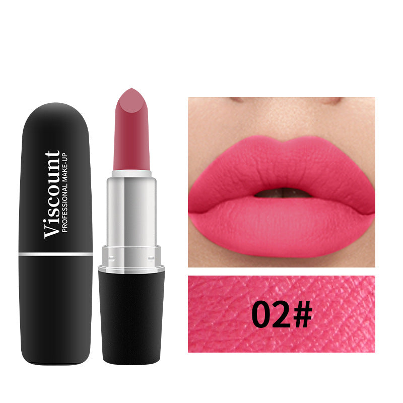 Frosted Matte Moisturizing Lipstick 12-Color Bullet Collection
