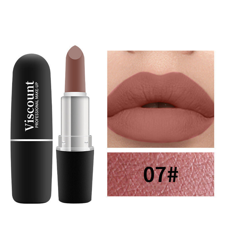 Frosted Matte Moisturizing Lipstick 12-Color Bullet Collection