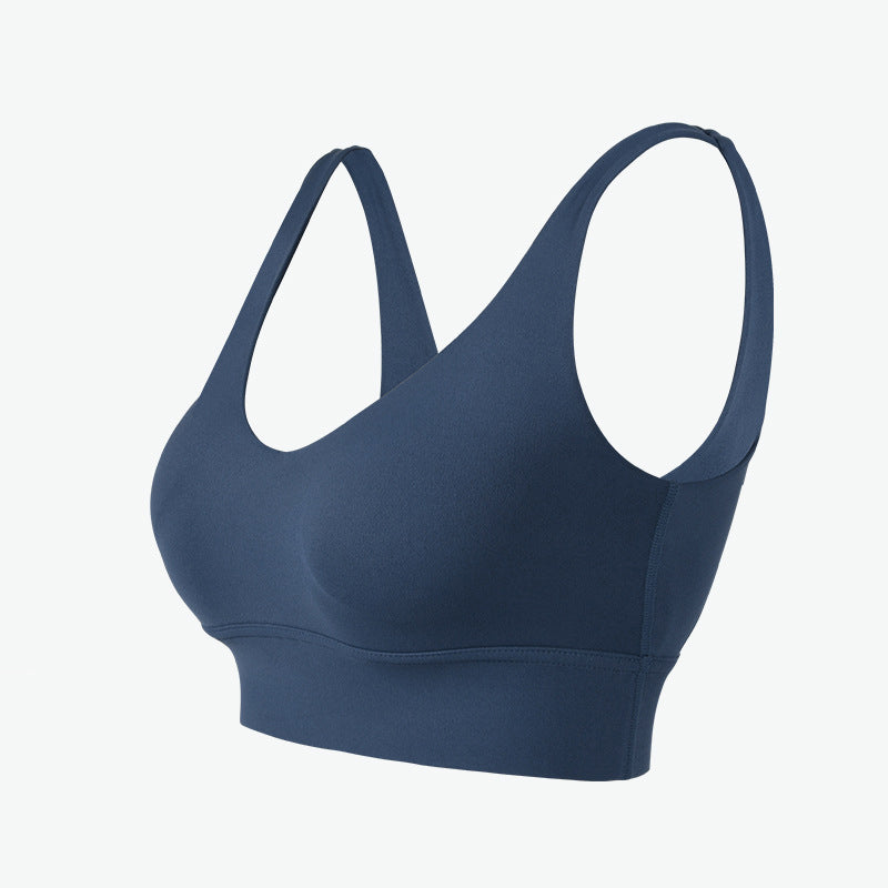 Women's High-Impact Sports Bra Open-Back Yoga Fitness Top