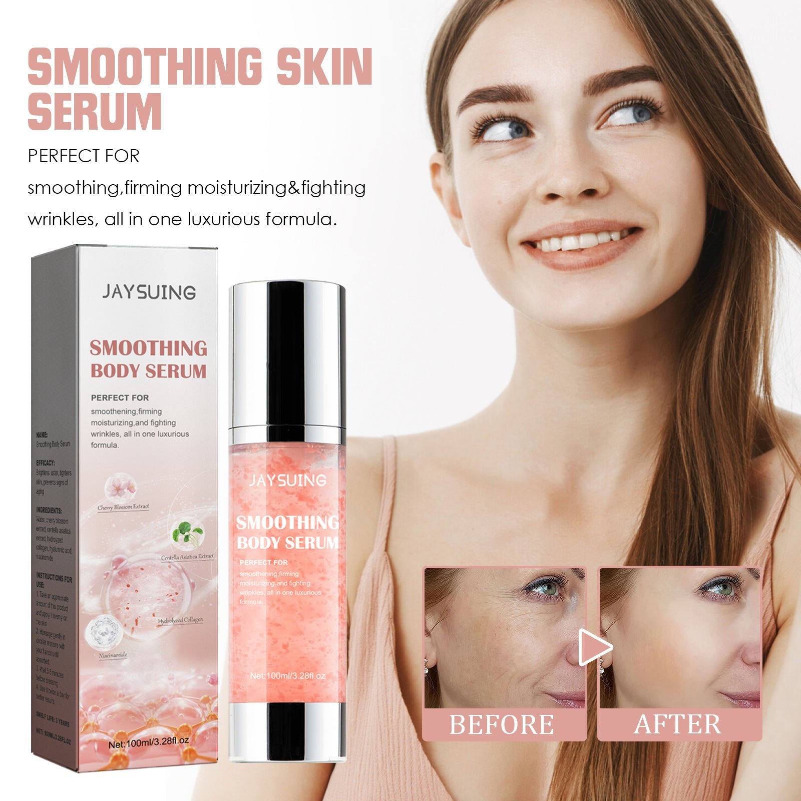 Smoothing Body Serum Hydrating Skin Repair Moisturizing Treatment Daily