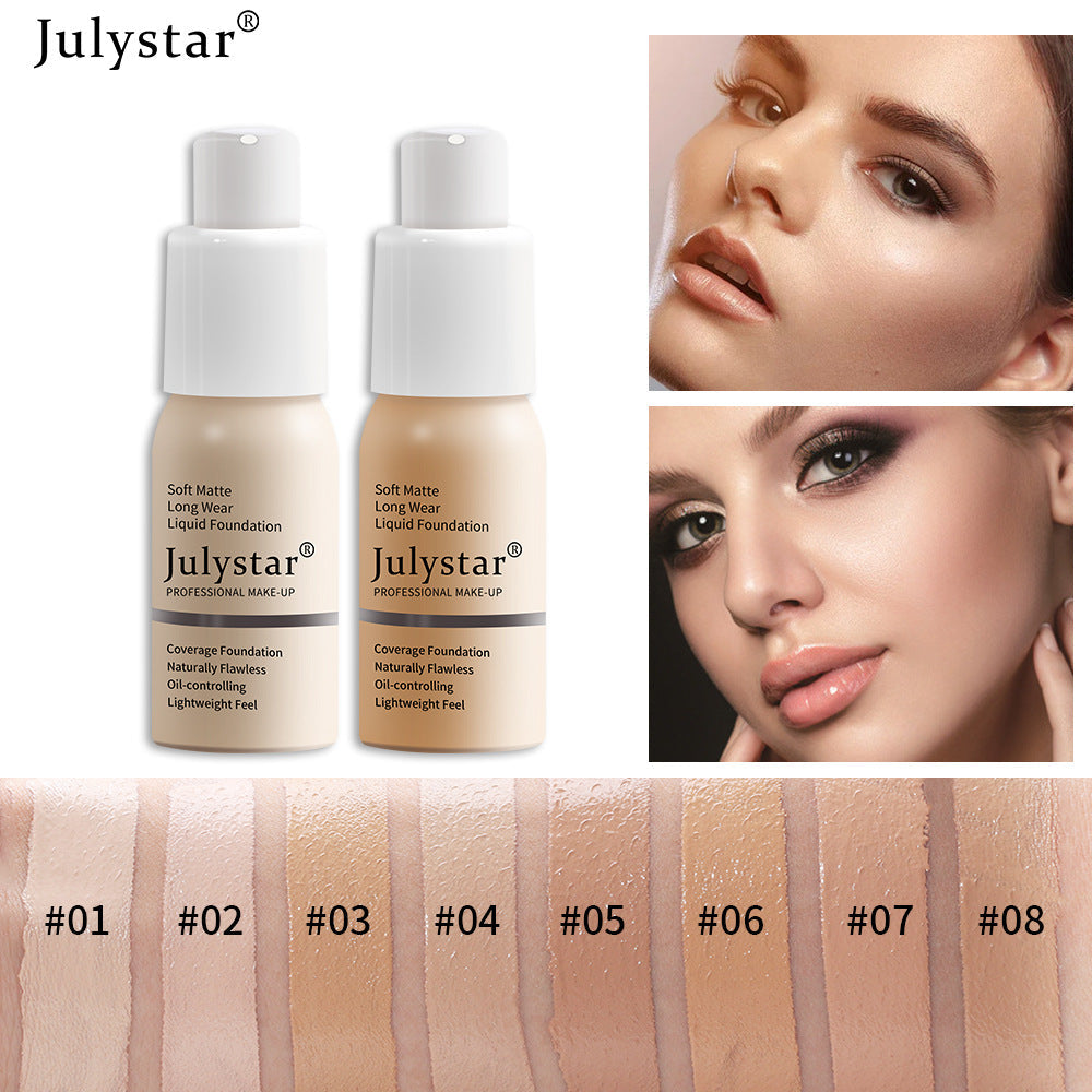 Long-Lasting Moisturizing Oil-Control Liquid BB Cream Foundation