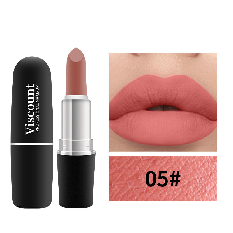 Frosted Matte Moisturizing Lipstick 12-Color Bullet Collection