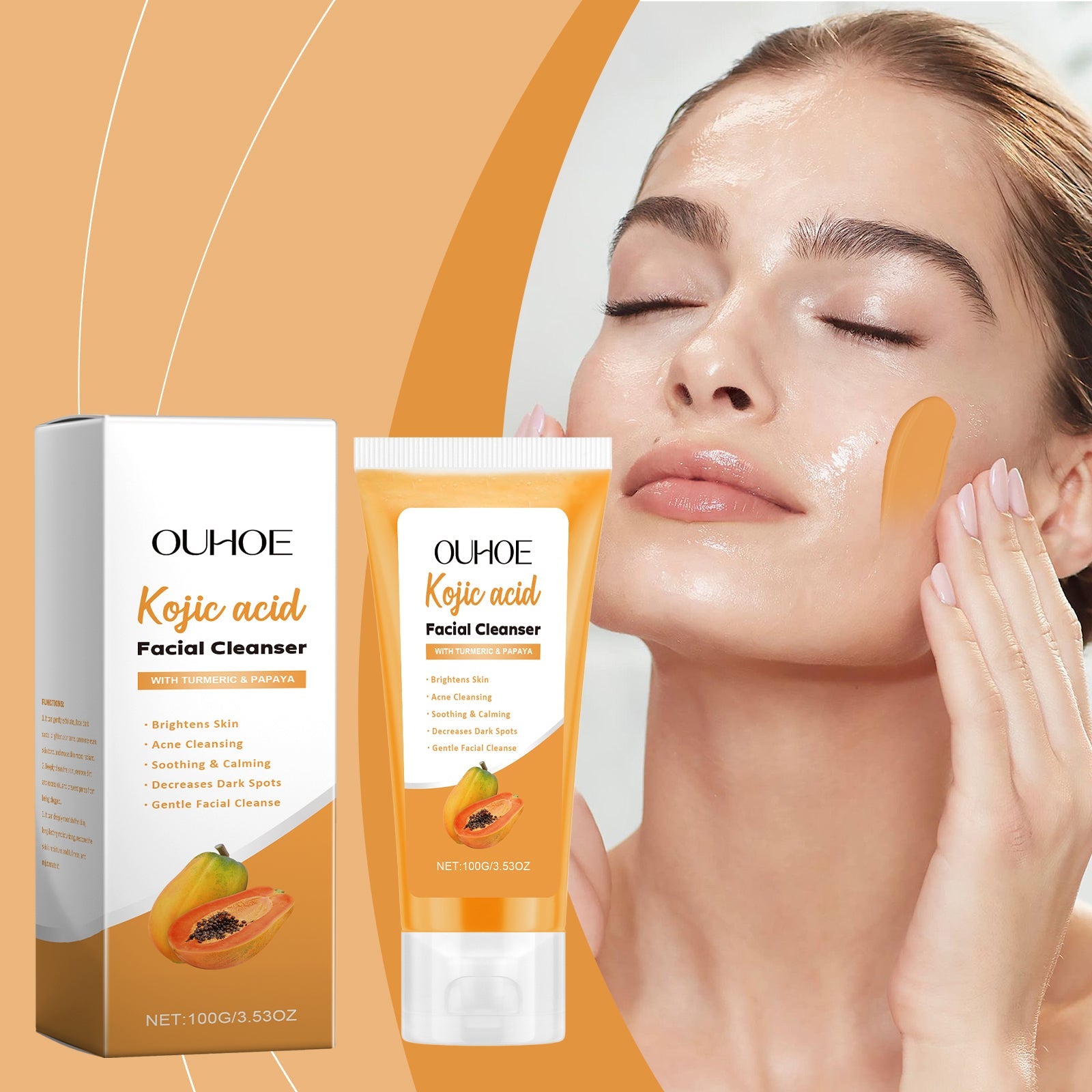 Papaya Facial Cleanser Pore Cleansing Oil Balancing Face Wash