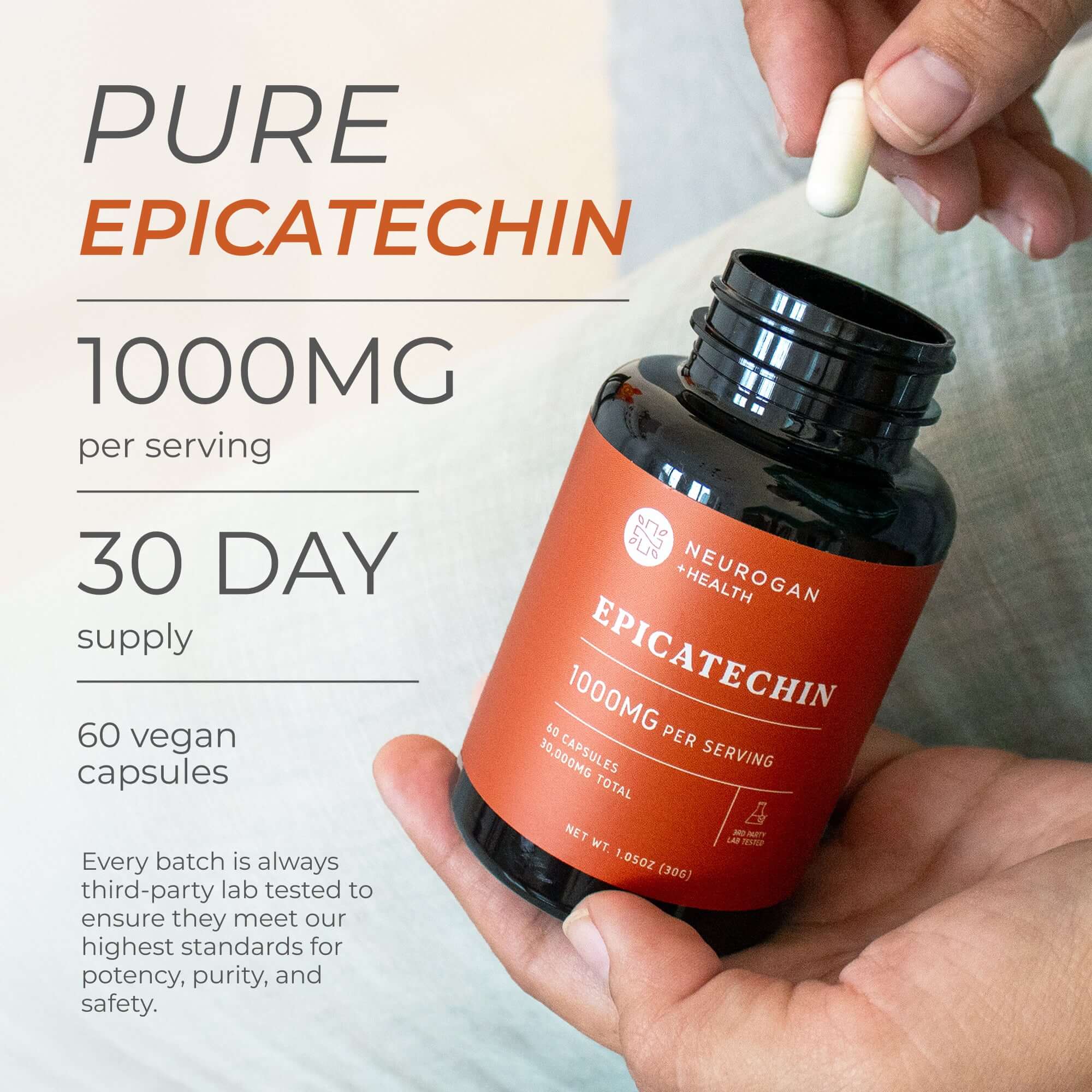 Epicatechin Supplement Daily Performance Nutrition Support Capsules